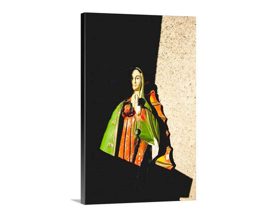 Tucson Arizona Framed Art with Virgin of Guadalupe at Barrio Viejo Old Pueblo