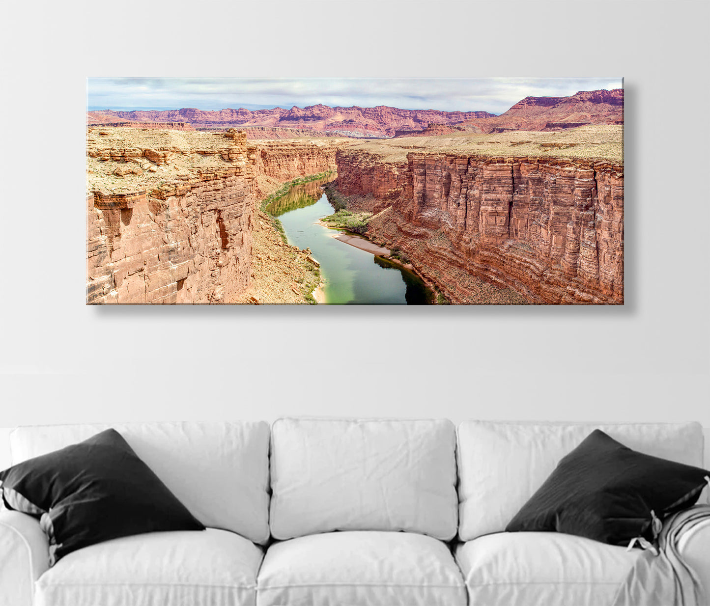 Grand Canyon Panorama Artwork at Navajo Bridge Marble Canyon Arizona