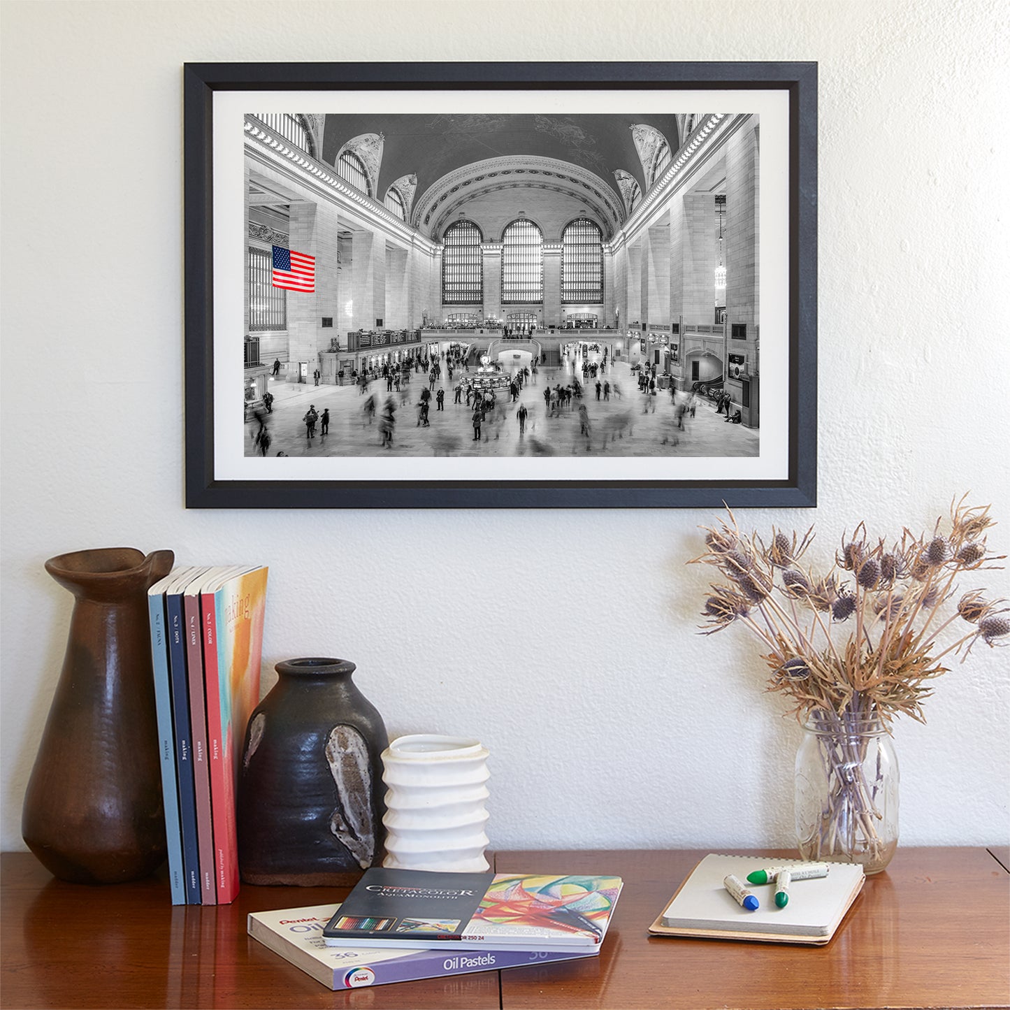 Grand Central Terminal New York City Black & White Wall Art Decor