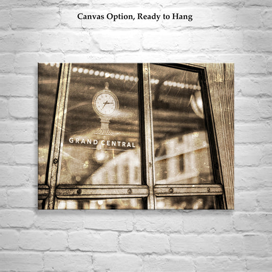 Grand Central Station Photograph in Vintage Style | New York City Wall Decor