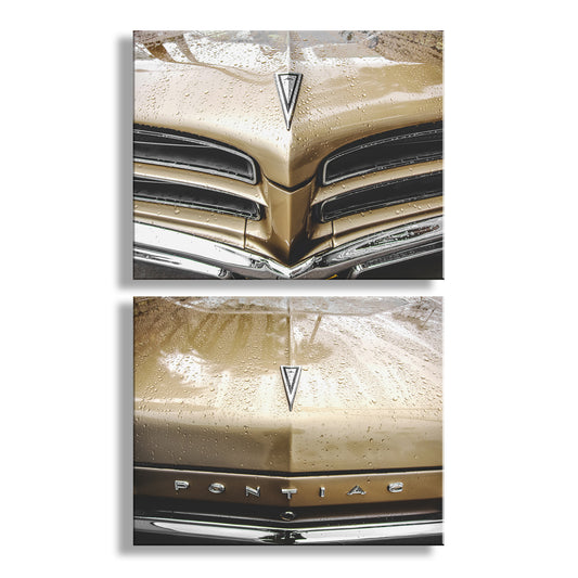 Vintage 1966 Pontiac Ventura Car Art Set of 2 Prints