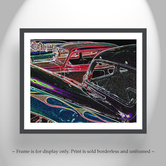 Vintage Hot Rod Muscle Car Art Print at Hot August Nights Reno Nevada