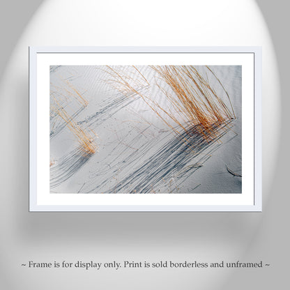 Abstract Minimalist Desert Art with New Mexico Gypsum Sand Dunes