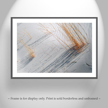 Abstract Minimalist Desert Art with New Mexico Gypsum Sand Dunes