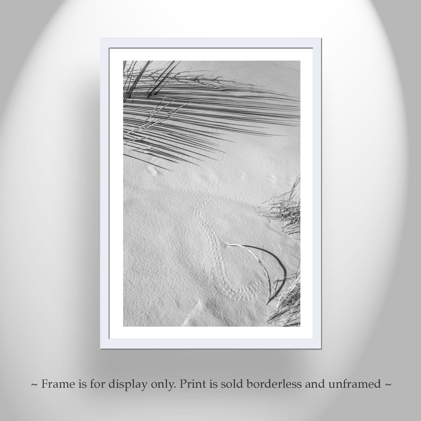Black & White Desert Dunes Print - Minimalist Wall Art Gift