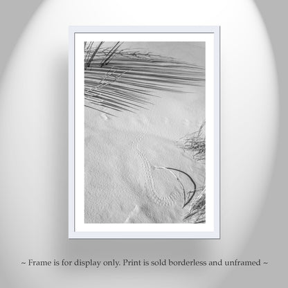 Black & White Desert Dunes Print - Minimalist Wall Art Gift
