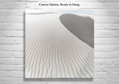 Sand Dune Landscape Artwork in New Mexico as Minimalist Desert Decor