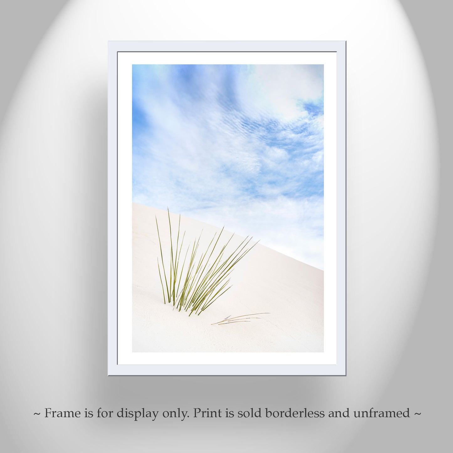 Minimalist Desert Print at White Sands New Mexico