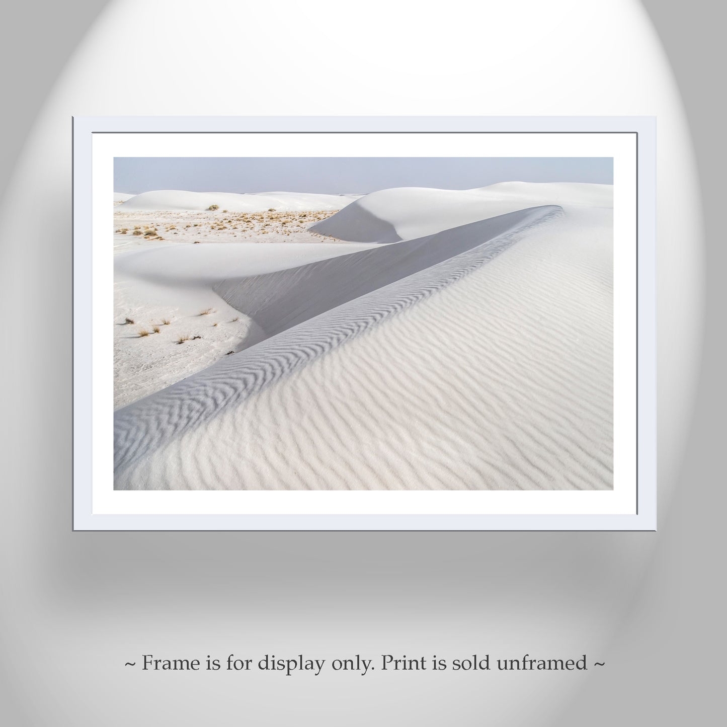 White Sands Desert Landscape Photography with Desert Dunes