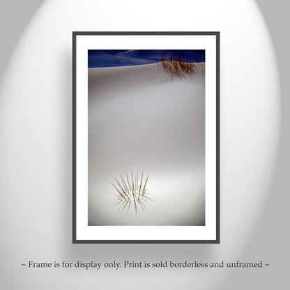 White Sands Night Desert Photo - New Mexico Minimalist Wall Art