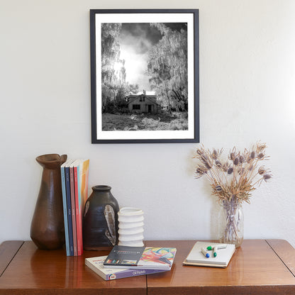 Haunted House in Winter Rime Ice | Surreal Fine Art Print