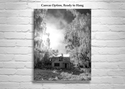 Haunted House in Winter Rime Ice | Surreal Fine Art Print