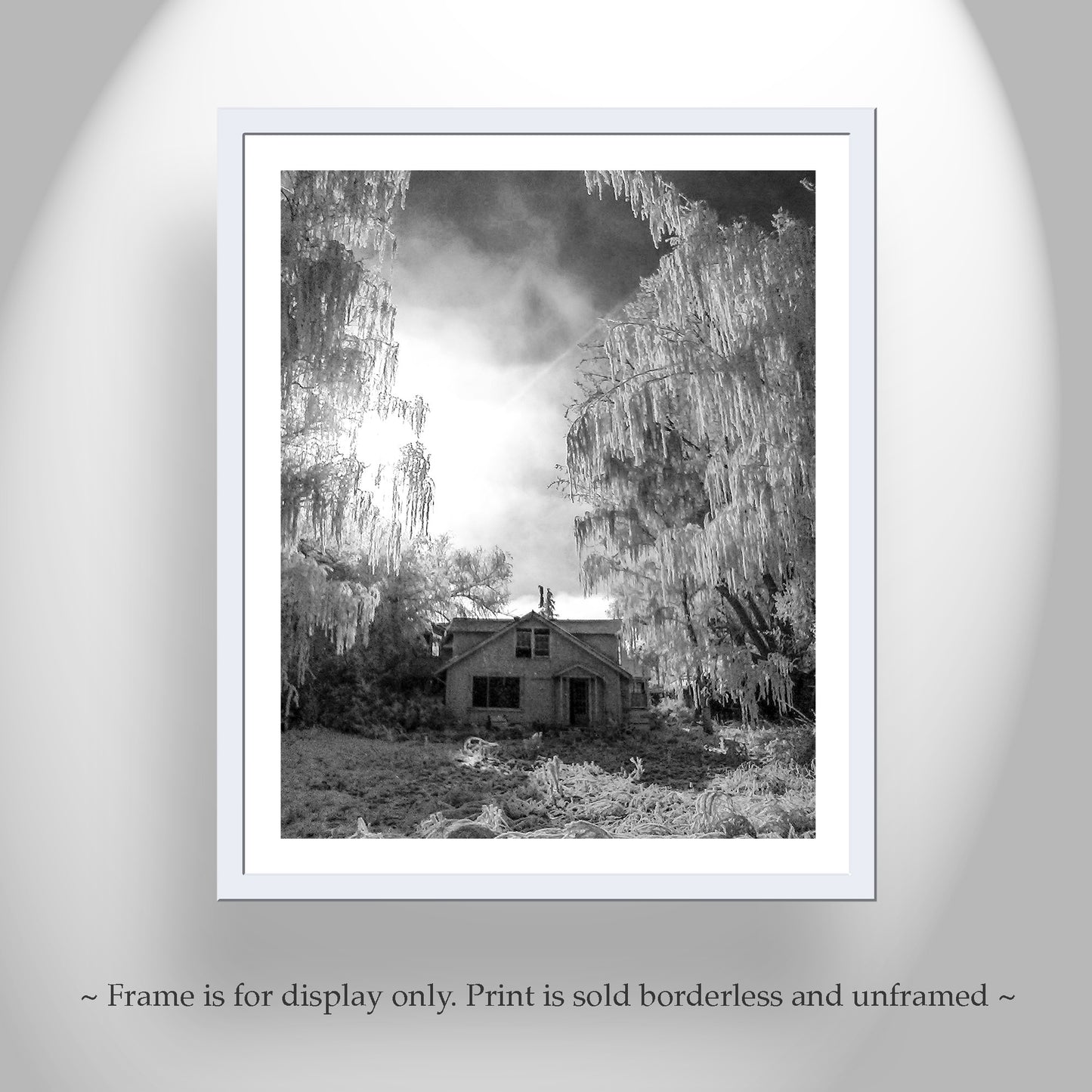 Haunted House in Winter Rime Ice | Surreal Fine Art Print