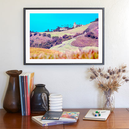 San Simeon Art Print with Hearst Castle | California Coast Landscape
