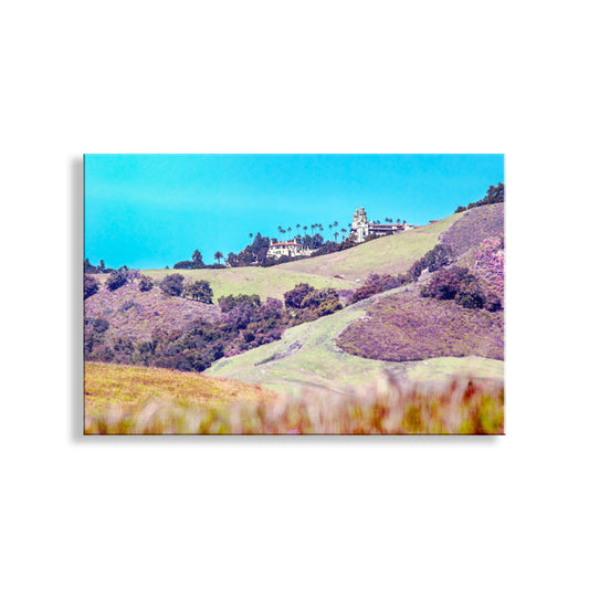 San Simeon Art Print with Hearst Castle | California Coast Landscape