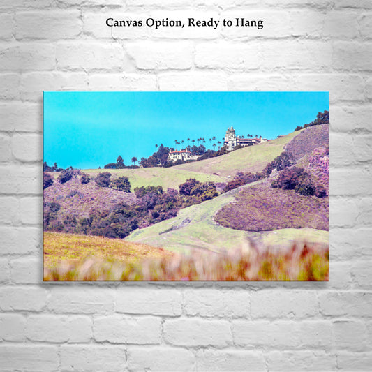 San Simeon Art Print with Hearst Castle | California Coast Landscape