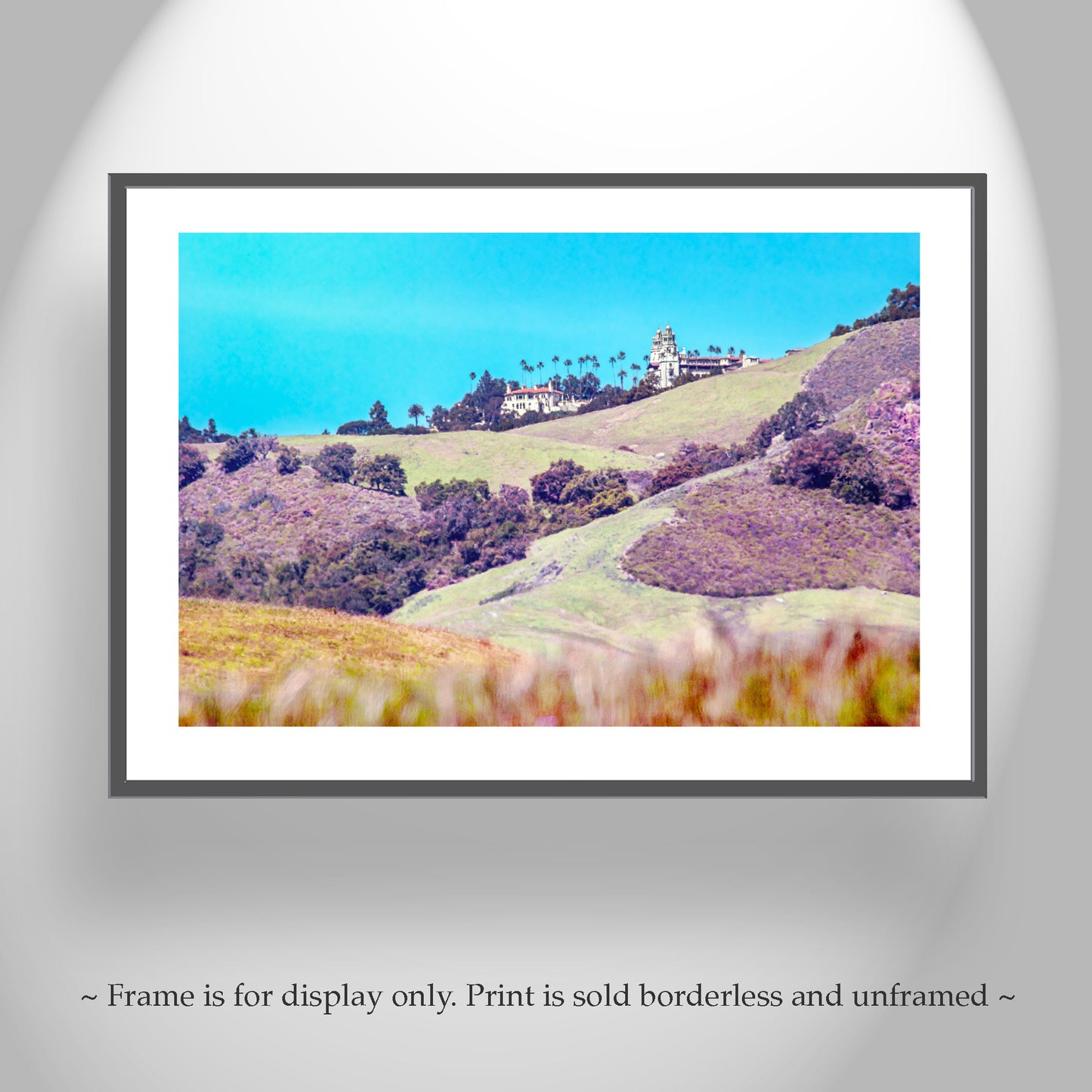 San Simeon Art Print with Hearst Castle | California Coast Landscape