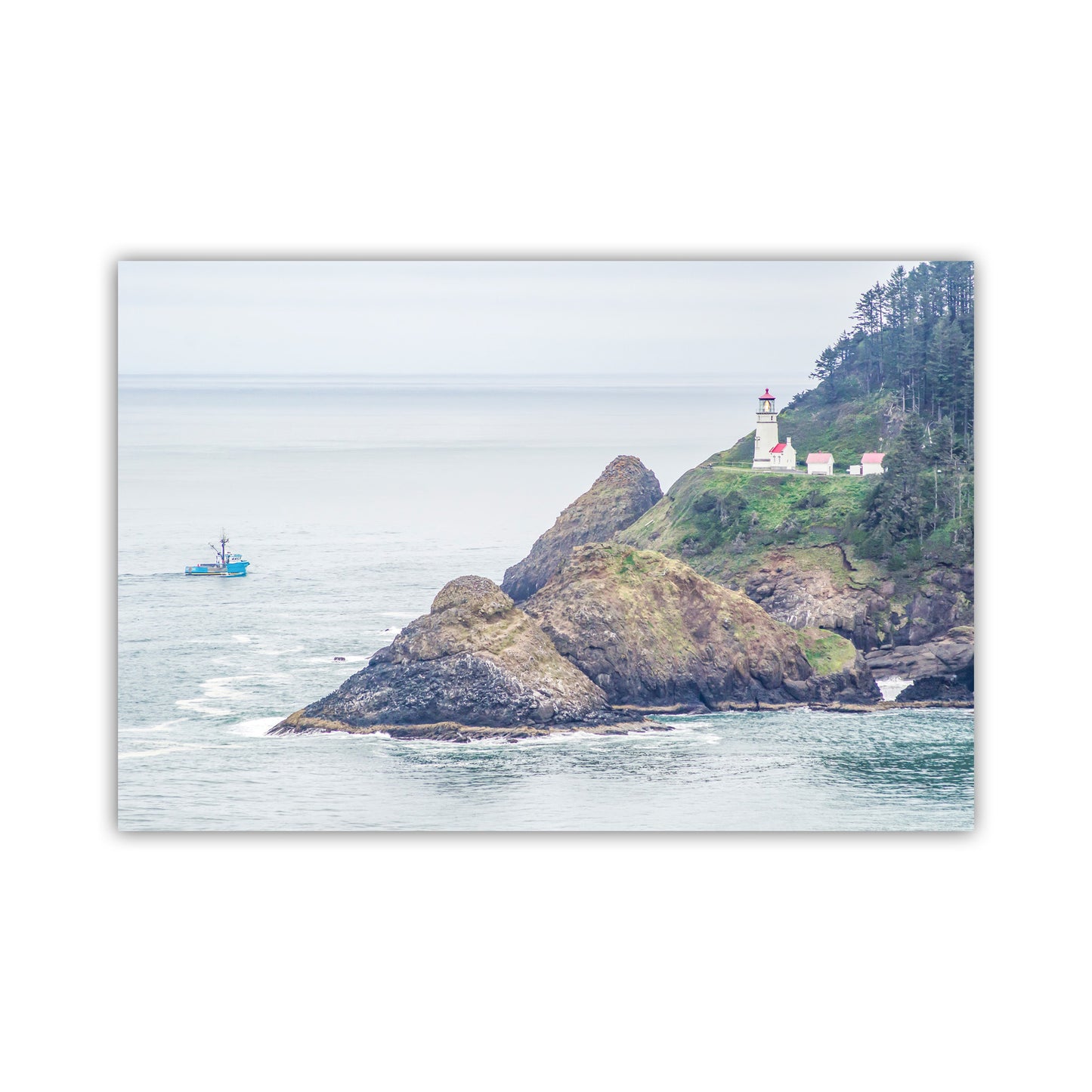 My splendid Oregon, USA, seacoast picture at Haceta Head! Original, unique signed art by Murray Bolesta.