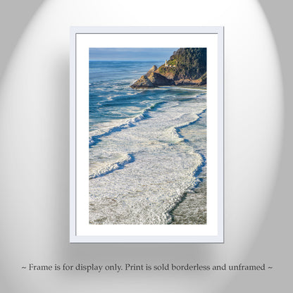 Oregon Lighthouse Art Photo at Heceta Head on Pacific Ocean