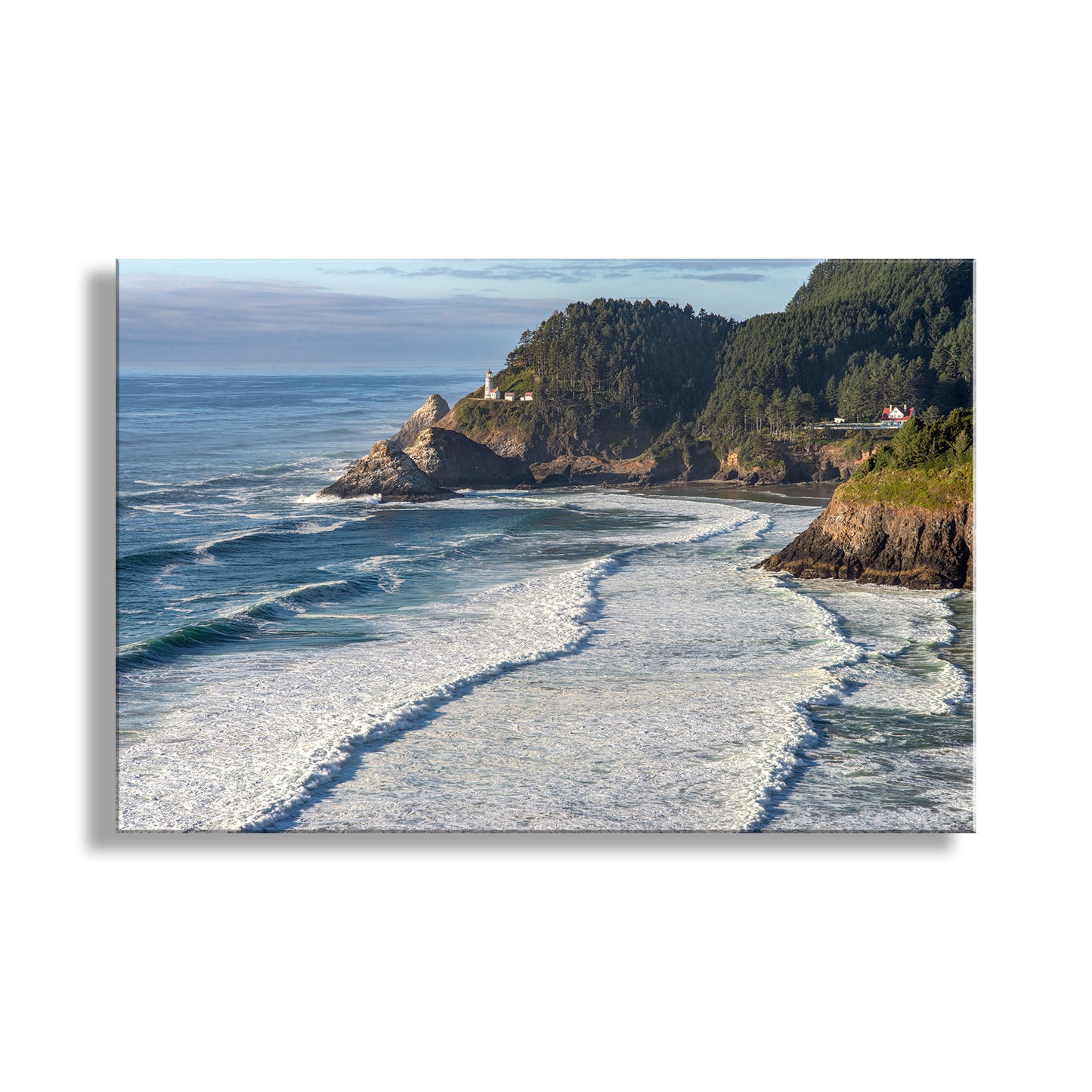 My outstanding Oregon, USA, seacoast picture at Heceta Head! Original, unique signed art by Murray Bolesta.
