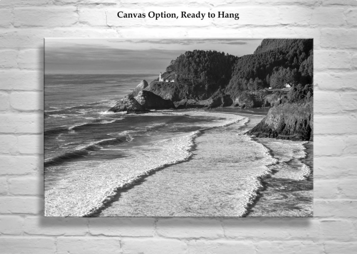 My outstanding Oregon, USA, seacoast picture at Heceta Head! Original, unique signed art by Murray Bolesta.