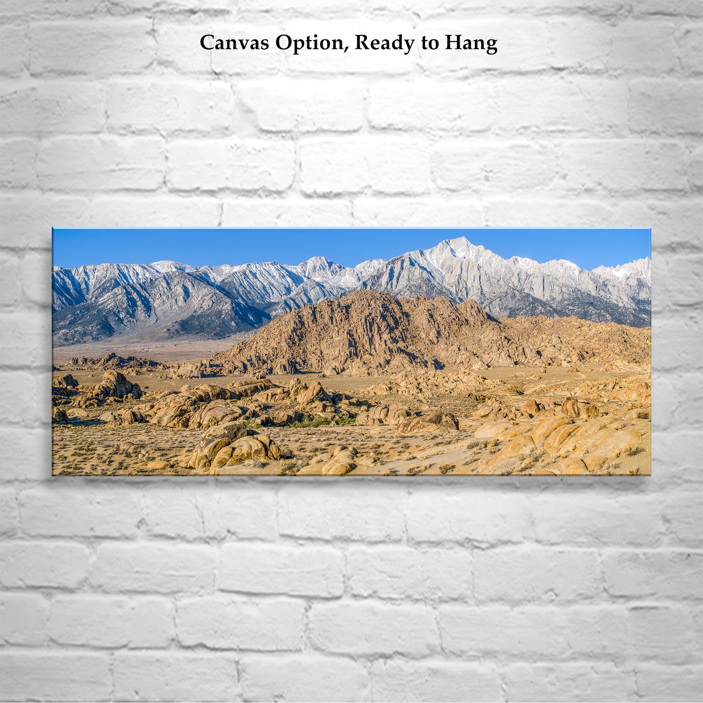 Panoramic Owens Valley Desert Landscape Fine Art Print