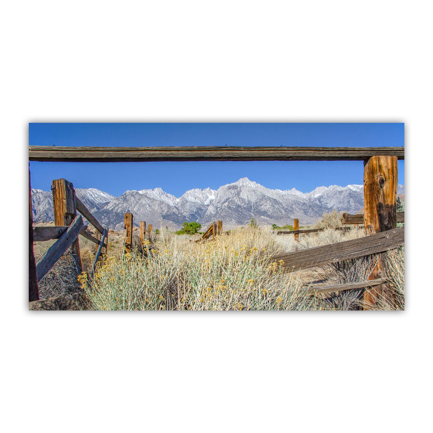 Mt Whitney Western Photo Art | Sierra Nevada Mountains Landscape Panorama