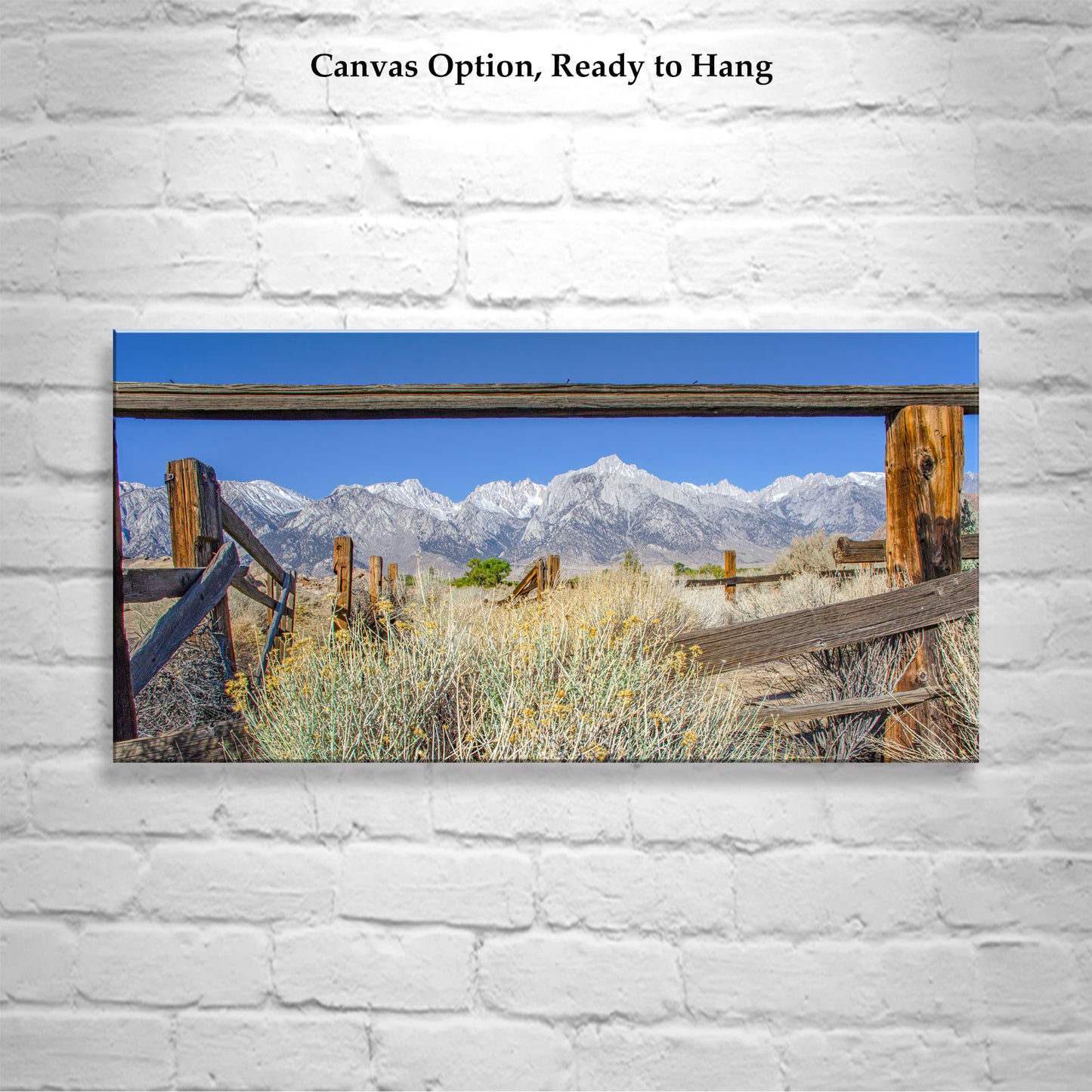 Mt Whitney Western Photo Art | Sierra Nevada Mountains Landscape Panorama