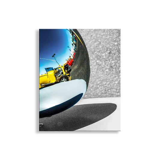 Abstract Automotive Art with Vintage Hot Rod Car