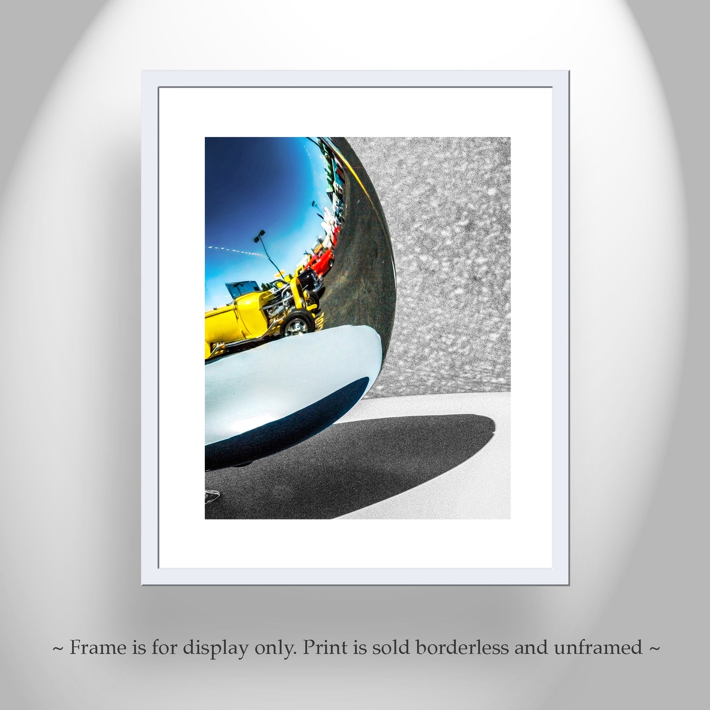 Abstract Automotive Art with Vintage Hot Rod Car