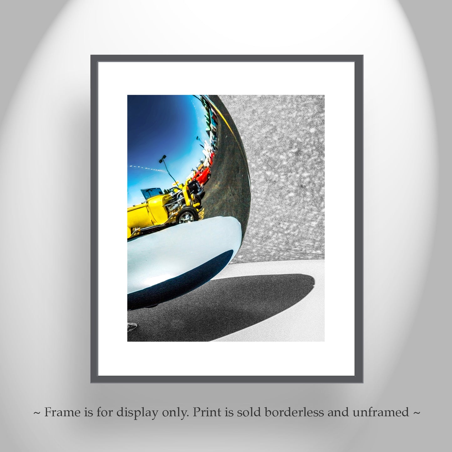 Abstract Automotive Art with Vintage Hot Rod Car