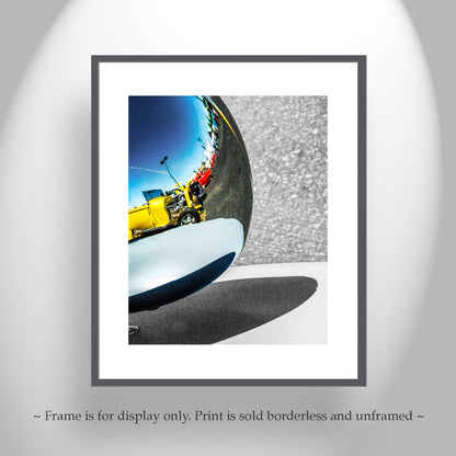 Abstract Automotive Art with Vintage Hot Rod Car