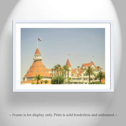 Hotel Del Coronado Photo Art Print at San Diego California Beach