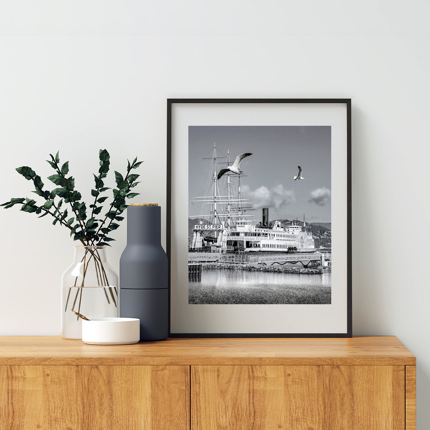 Hyde Street Pier San Francisco Nautical Art at Maritime National Historical Park