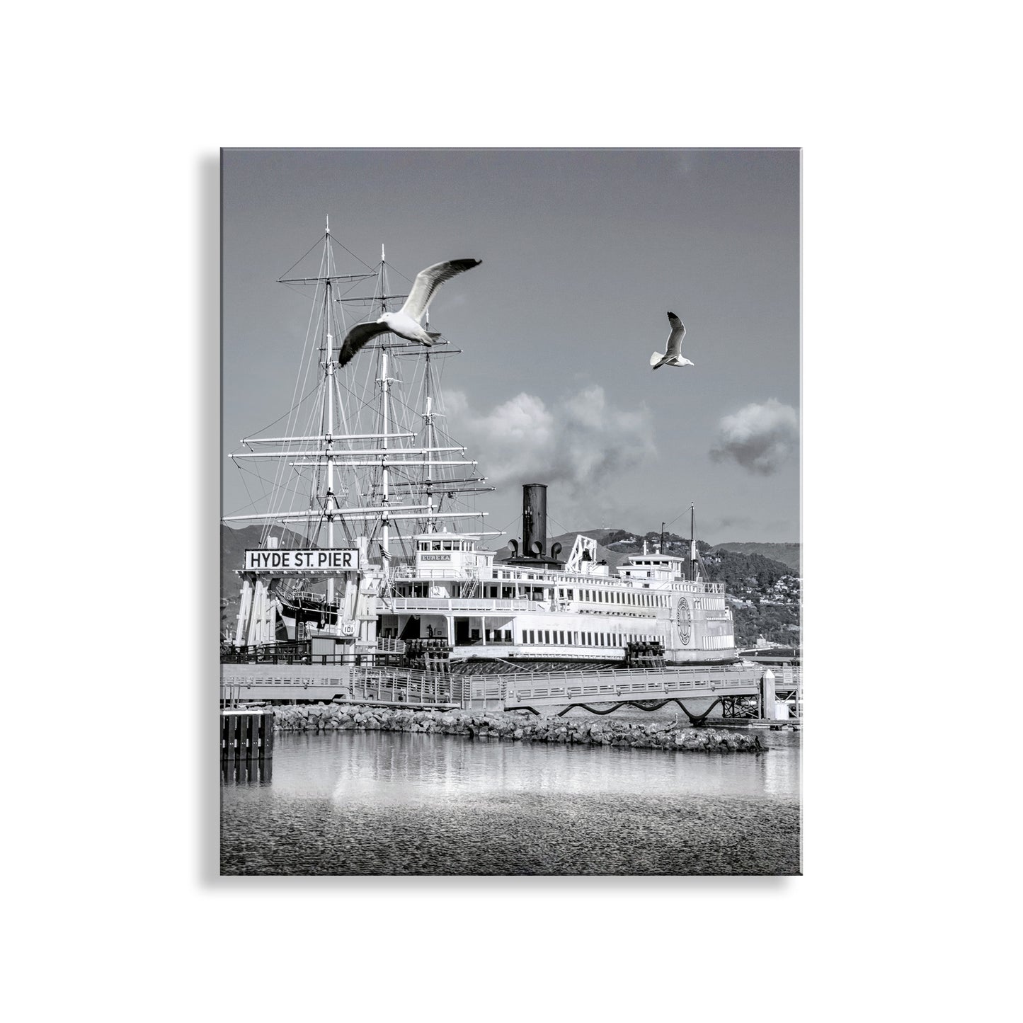 Hyde Street Pier San Francisco Nautical Art at Maritime National Historical Park