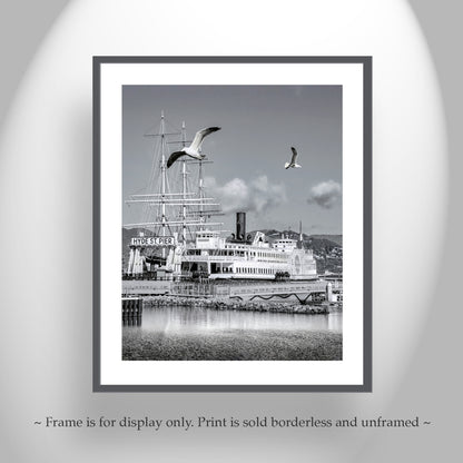 Hyde Street Pier San Francisco Nautical Art at Maritime National Historical Park