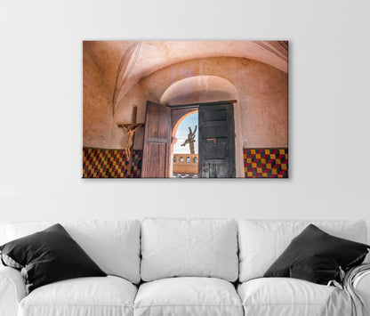 Mission San Xavier del Bac Church Interior Fine Art Print in Tucson