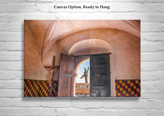 Mission San Xavier del Bac Church Interior Fine Art Print in Tucson