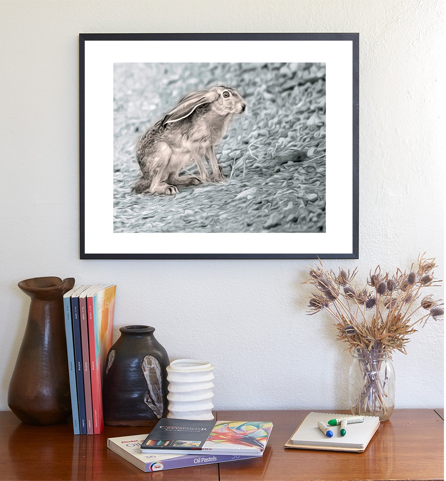 Jackrabbit Art Desert Wildlife Photography at Muleshoe Ranch Arizona USA