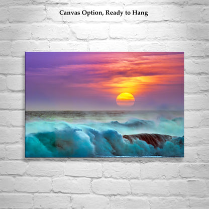 Jalama Beach California Sunset Artwork | Coast Wall Decor