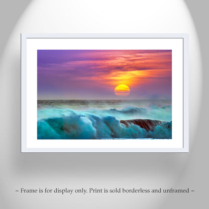 Jalama Beach California Sunset Artwork | Coast Wall Decor