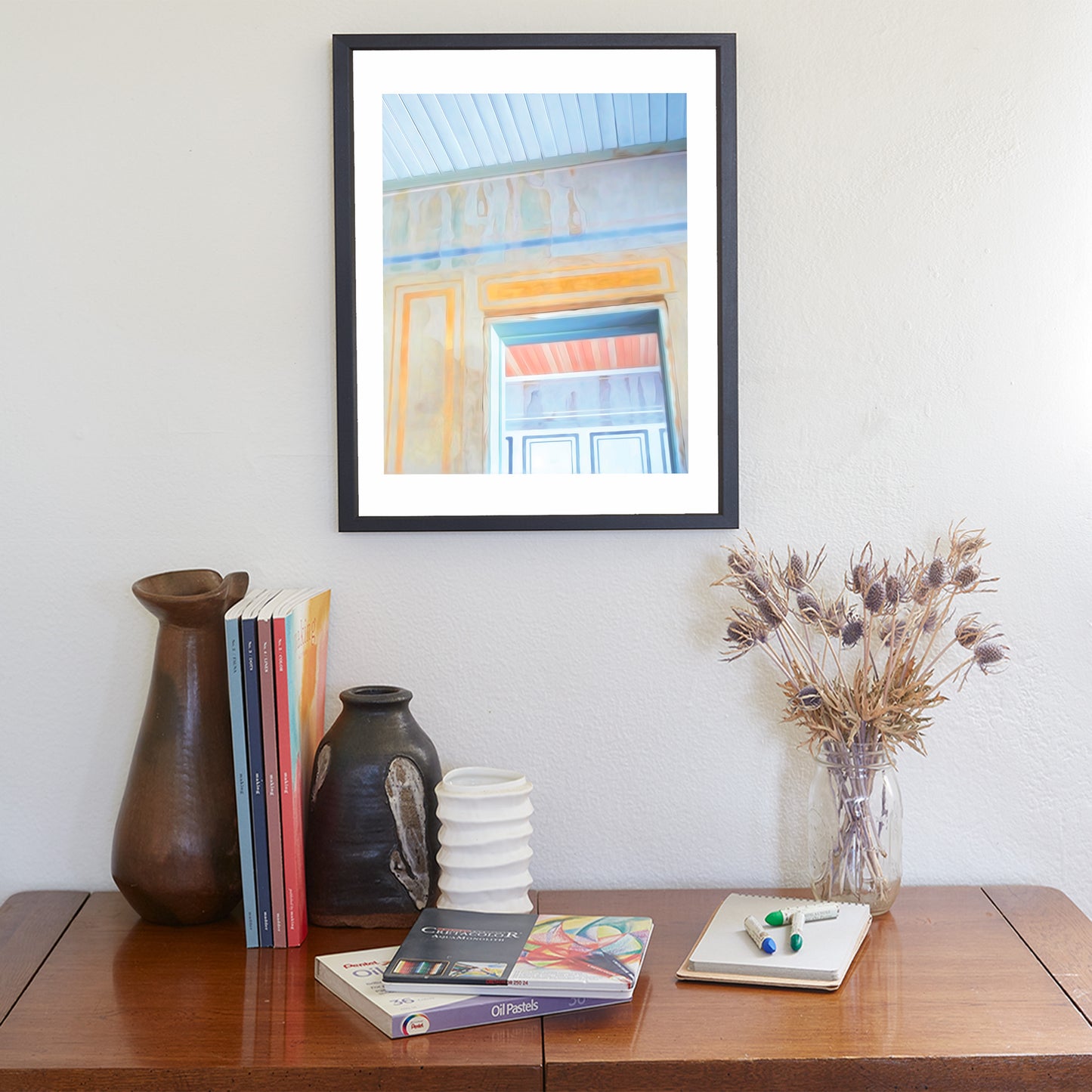 Pastel Art Print Vintage Architecture | Kentucky Camp Southern Arizona