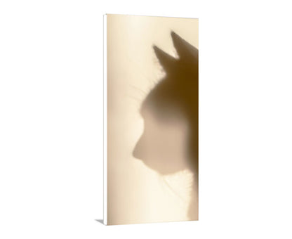 Cat Silhouette Art Print as Pet Photography for Animal Lover