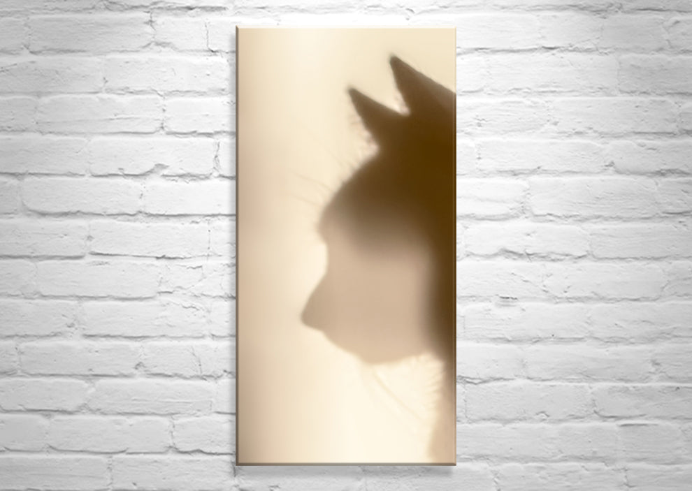 Cat Silhouette Art Print as Pet Photography for Animal Lover