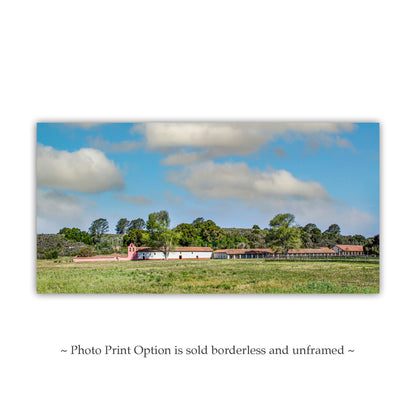 La Purisima Mission Panoramic Wall Art from Lompoc California