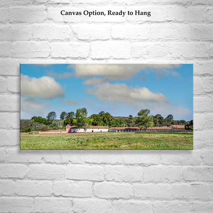 La Purisima Mission Panoramic Wall Art from Lompoc California