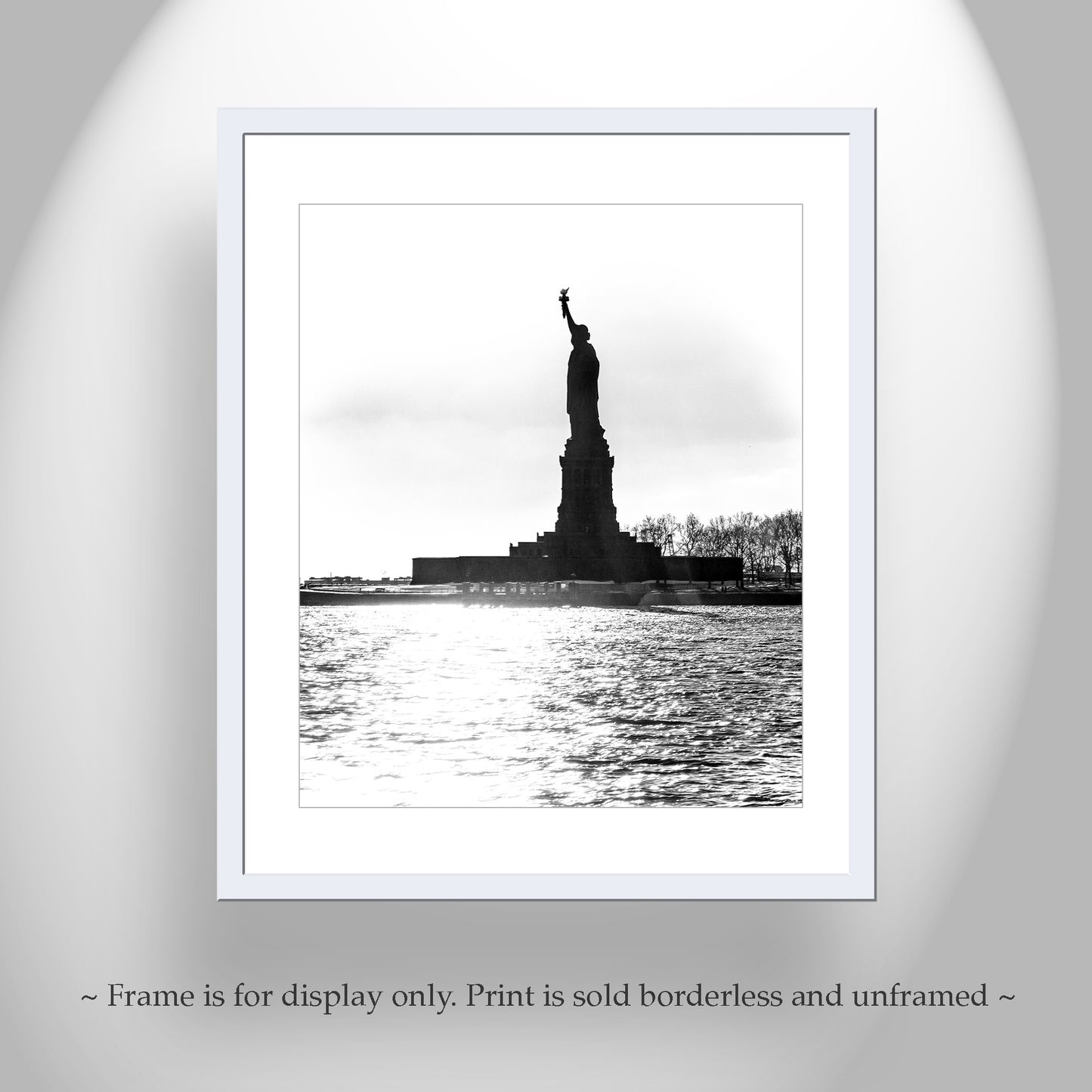 Statue of Liberty Black & White New York City Wall Art Print