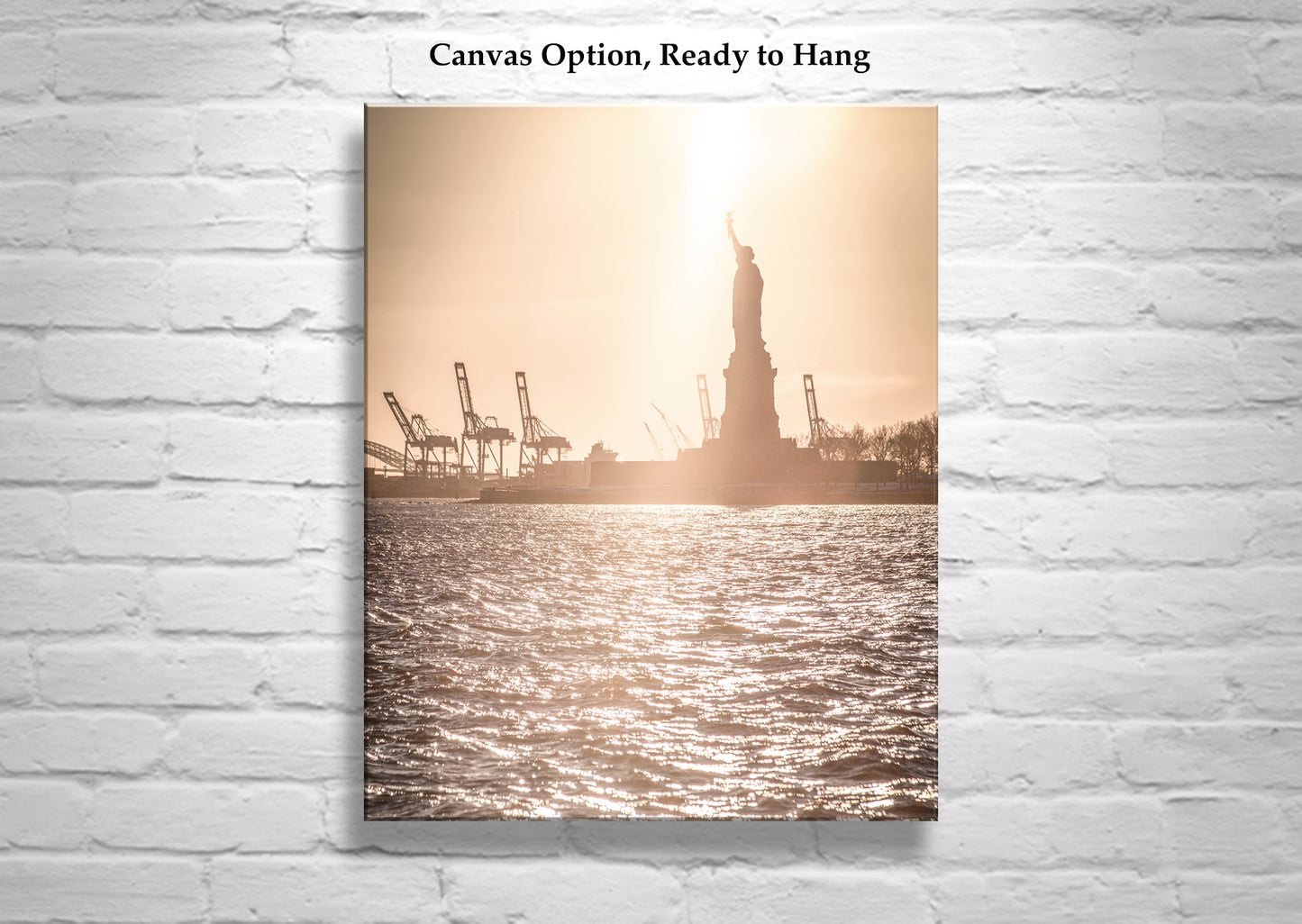 Statue of Liberty Picture at Hudson River New York City at Sunset