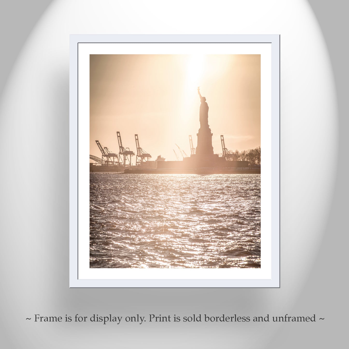 Statue of Liberty Picture at Hudson River New York City at Sunset