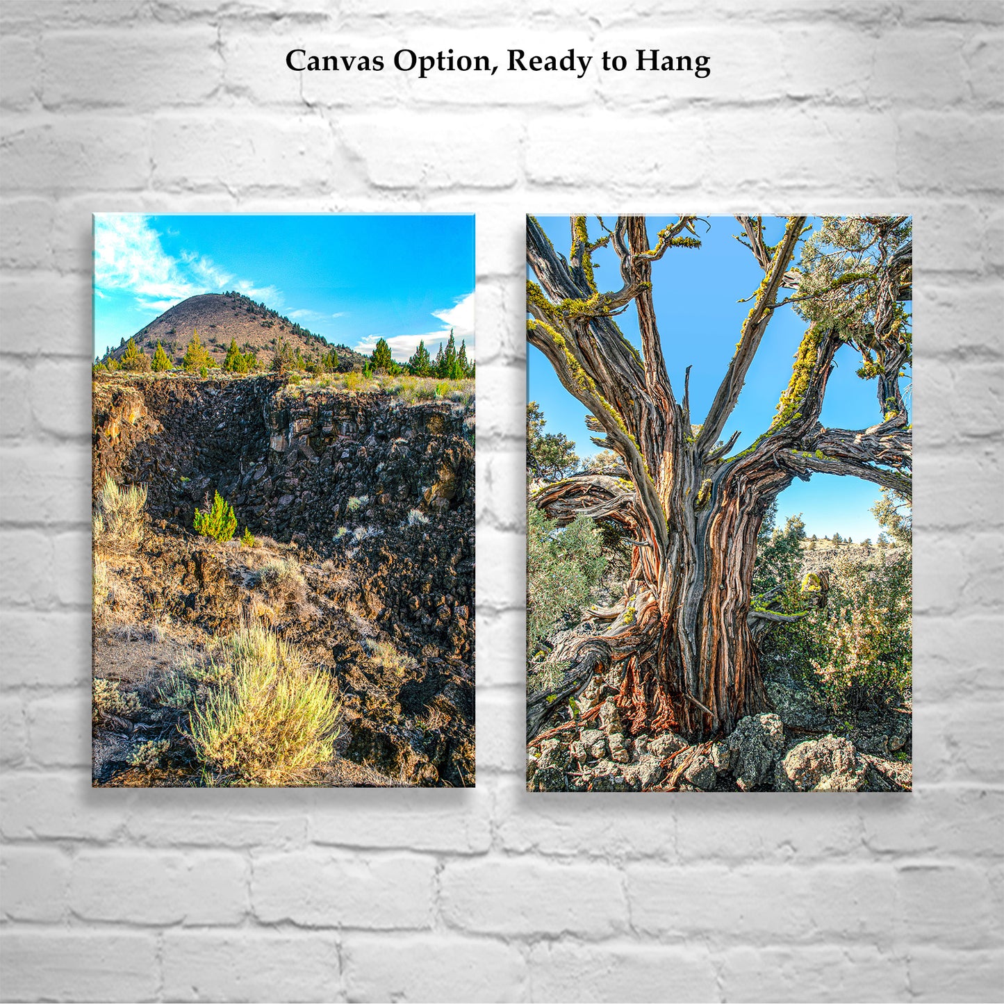 Lava Beds National Monument Landscape Art Prints | Set of 2